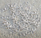 Motringar öppna 5mmx0.7mm ljus silver