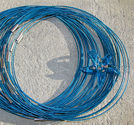 Halsband memory turkos 3st