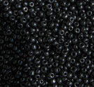 Seedbeads svarta opaka 8/0