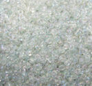 Seedbeads vita transp AB-lyster 12/0