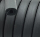 Regaliz gummirem 7x10mm svart 20cm