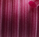 Regaliz gummirem sammet 7x10mm fuchsia 20cm