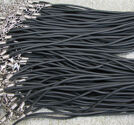 Gummihalsband 2mm svarta
