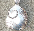 Hänge oval till scarfsmycke 41x50mm