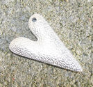Hänge hamrat hjärta 20x30mm