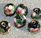 Cloisonne 10mm svarta