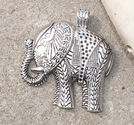 Hänge elefant till scarfsmycke 55x62mm