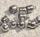 Avslut hylsor runda mörk silver 5.7mm