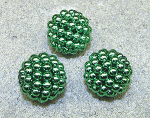 Acrylpärlor - Pärlkulor 20mm gröna