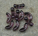 Glasvingar 14mm lila 50-pack