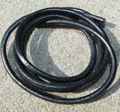 Läderrem svart 4mm 1meter