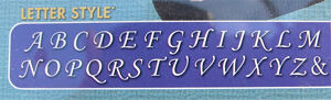 Bokstavsstansar Calligraphic 3mm