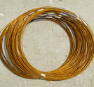 Halsband memory ljus guldbruna 3st