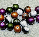 Acrylpärlor runda 9.5mm NY mix