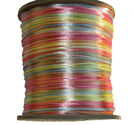 Satintråd 2mm multi pastell 3 meter
