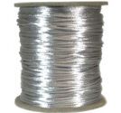 Satintråd 1mm/2mm/3mm silvergrå 3 meter
