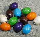 Träpärlor ovaler 13x17mm mix