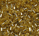 Seedbeads 2-cut 3x3mm guld guldline