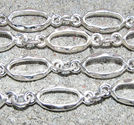 Kedja diamond ljus silverf