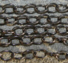 Crosskedja 6x8mm svartoxid
