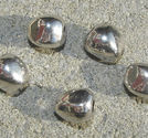 Metallpärlor nuggets 9mm