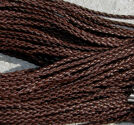 Halsband flätade mörkbruna 3st