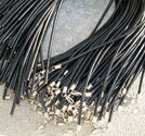 Läderhalsband 3mm svarta 3st