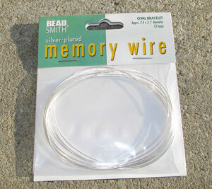 Wire - Memorywire oval till armband 60x74mm