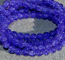 Crackle 8mm klarblå