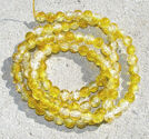 Crackle 8mm crystal/gul