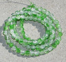 Crackle 8mm crystal/grön