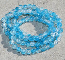 Crackle 8mm crystal/turkos