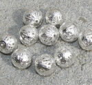 Filigran metallpärlor 12mm silverf