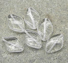 Ovaler twist 12x18mm crystal 30st