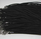 Mockahalsband svarta 3mm 42cm