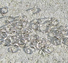 Motringar öppna 6mmx0.8mm ljus silver