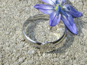 Earcuffs & ringar - Ringstomme med platta