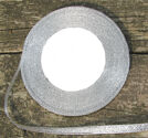Organzaband 6mm silver 25 yards