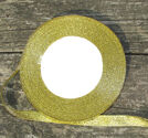 Organzaband 10mm guld 25 yards