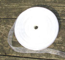 Organzaband 12mm vitt 50 yards