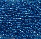 Seedbeads tjeckiska 11/0 dark aqua silverlined