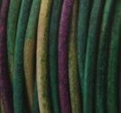 Läderrem 2mm gypsy dyed Kinte 2meter