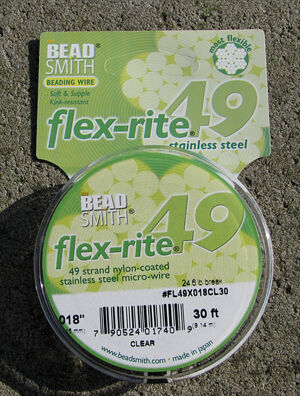 Wire - Flex-rite49 0.45mm clear 9.14m