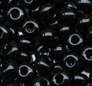 Seedbeads tjeckiska 5mm svarta opaka