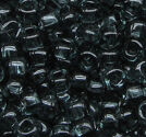 Seedbeads tjeckiska 4mm mgrå transparenta
