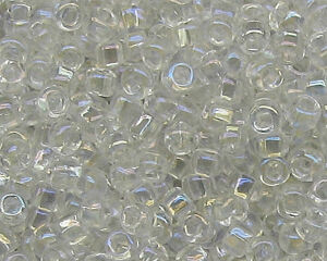 Tjeckiska glaspärlor - Seedbeads - Seedbeads tjeckiska 3mm crystal AB