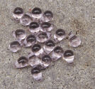 Glasdroppar 4x6mm rosalila 100st
