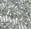 Glasstavar 4x10mm crystal silverline