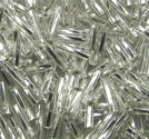 Glasstavar 2x9mm crystal silverline