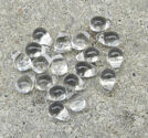 Glasdroppar 4x6mm crystal clear 100st